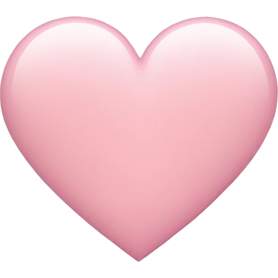 Light pink heart emoji
