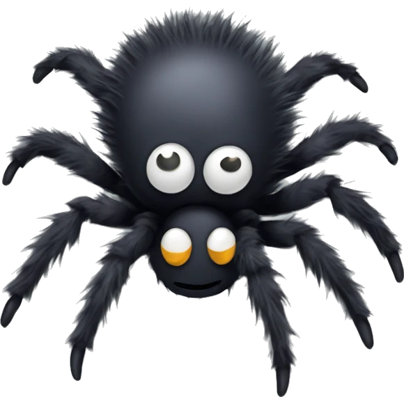 Fluffy spider emoji