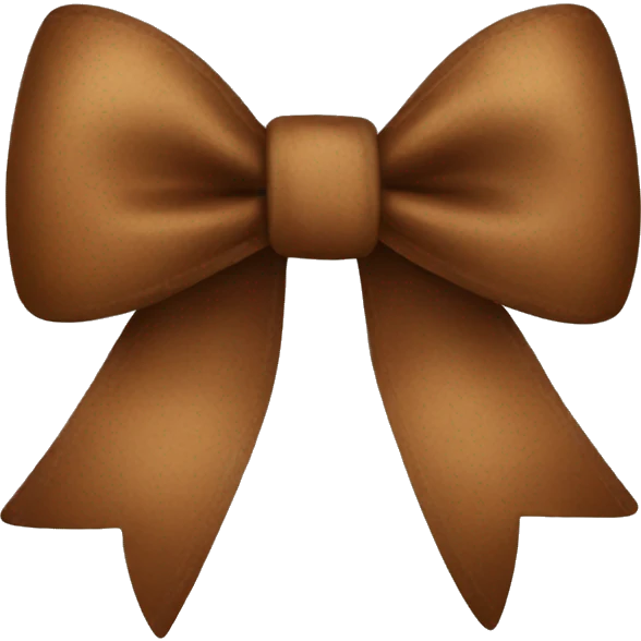 Brown bow emoji