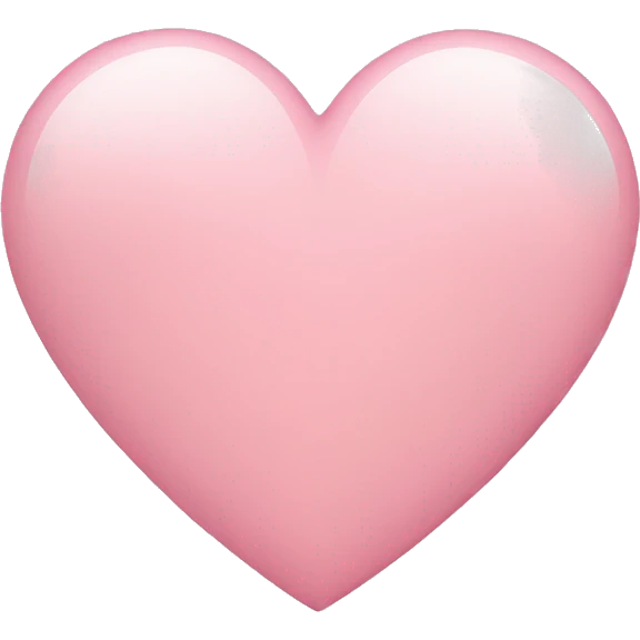 Light pink heart emoji