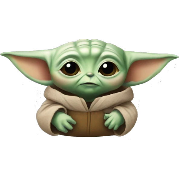Baby yoda heart emoji