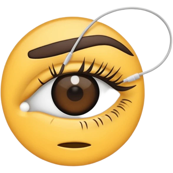 eyebrow threading string emoji