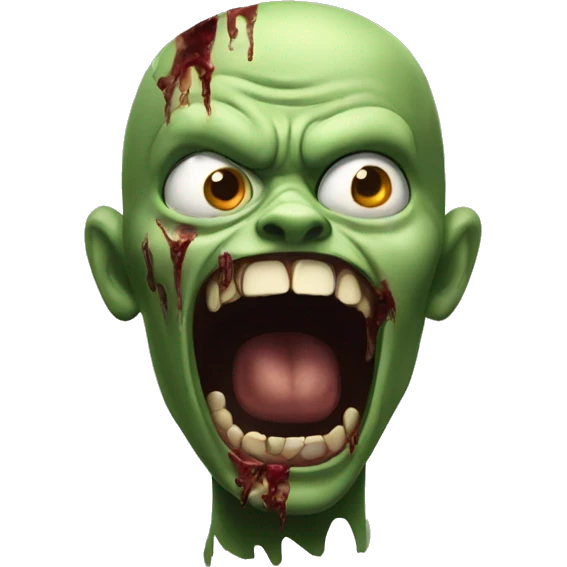 one Zombie Yelling Happily emoji