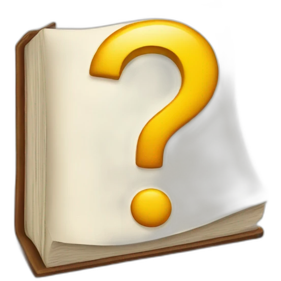 book and question mark emoji