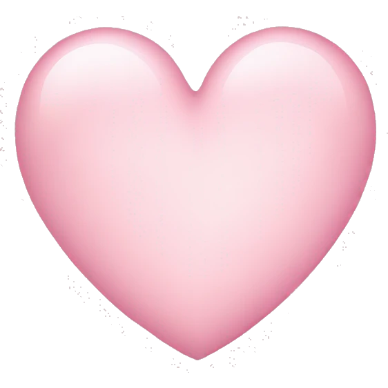 Baby Pink heart ￼ emoji