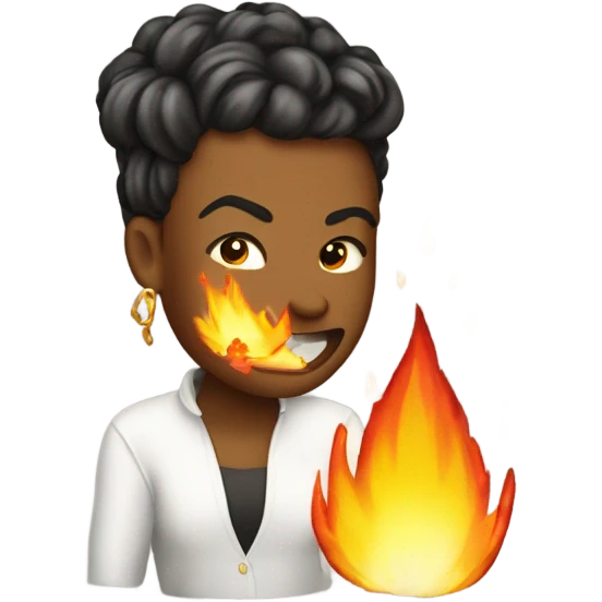 Adyana Basto riaing a hnicorn spitting fire  emoji