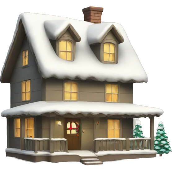 Christmas house emoji