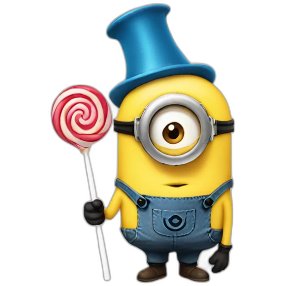  minion  with lollipop emoji