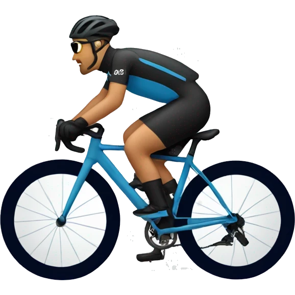 winter cyclist emoji