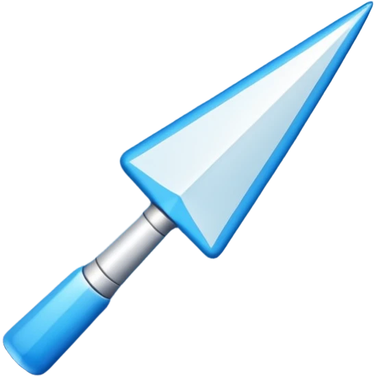 in blue square shape, up arrow in the middle, straight emoji