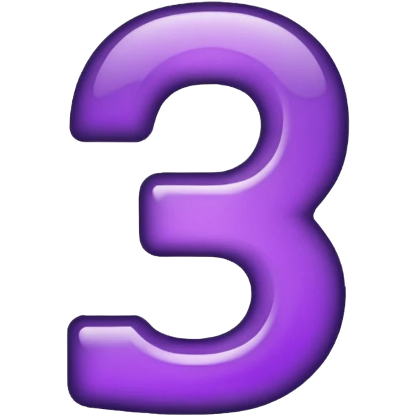 number 2 black and purple emoji