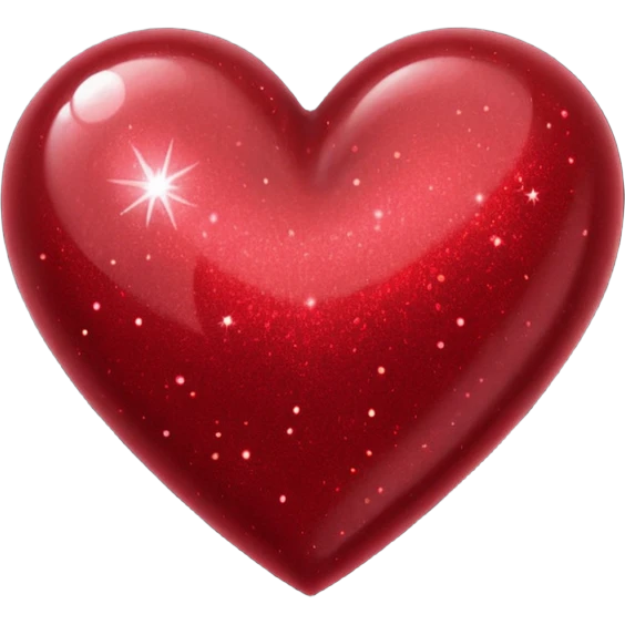 Dark red sparkly heart emoji