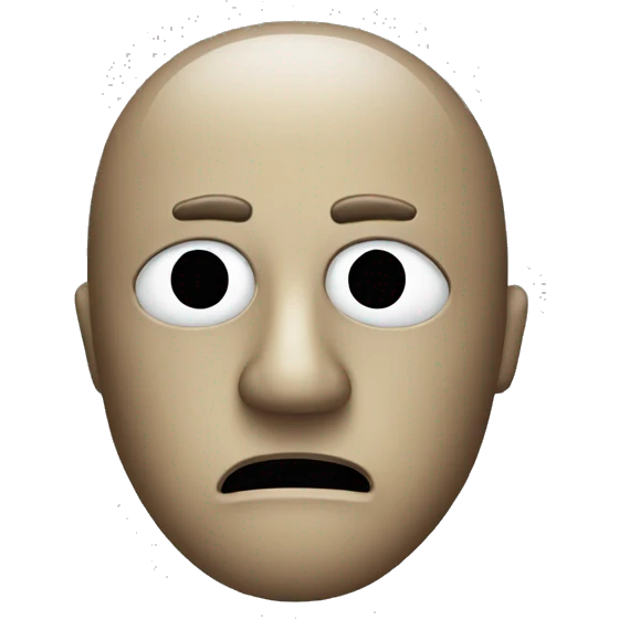 confused mask emoji