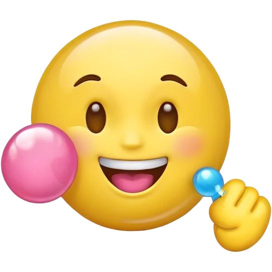 emoji blowing bubble gum  emoji