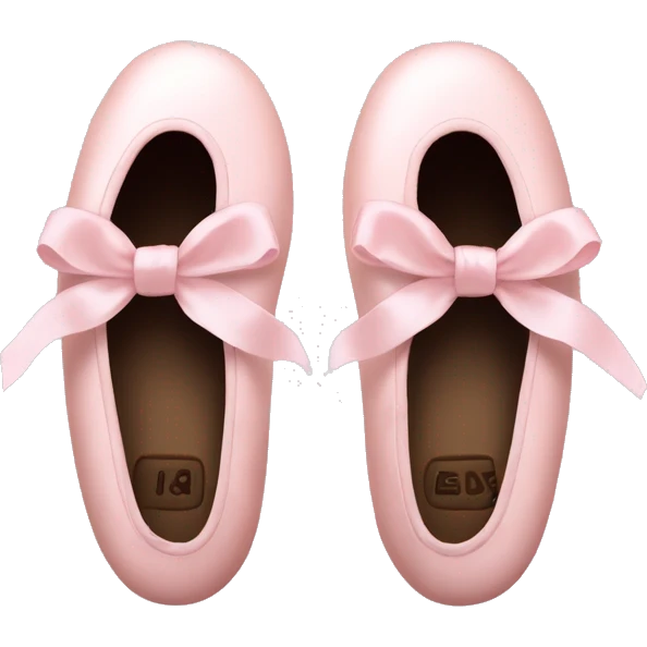 Pale pink ballet shoes emoji