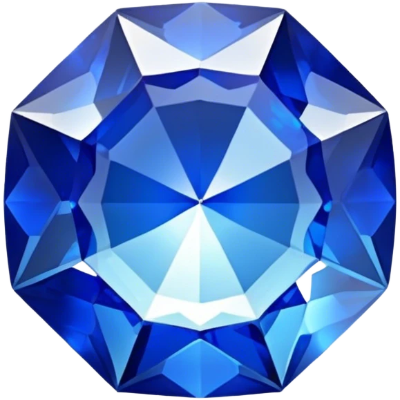 top view sapphire emoji