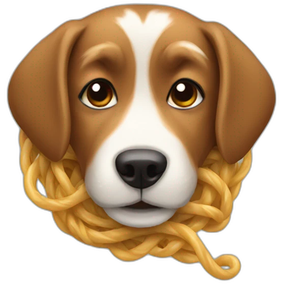 dog with noodlee emoji