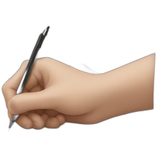 hand writing emoji