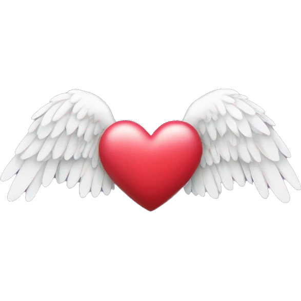 heart with angel wings emoji