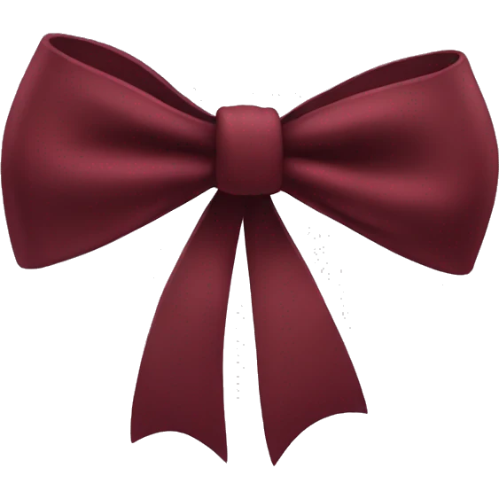 Dark Red One bow emoji