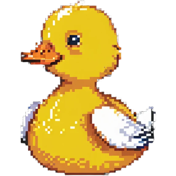 yellow duck with orange beak emoji