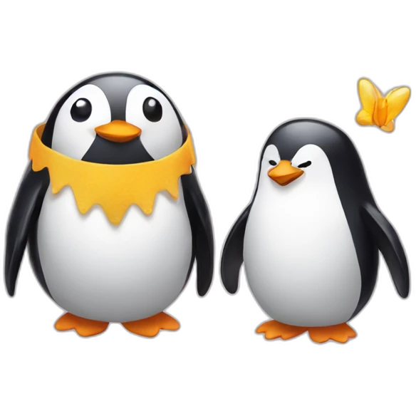 Penguin and fairy emoji