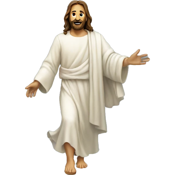 Jesus walking on water  emoji