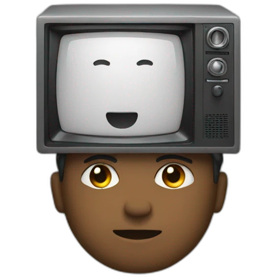 half man half television emoji
