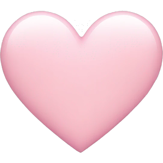 light pink heart emoji emoji