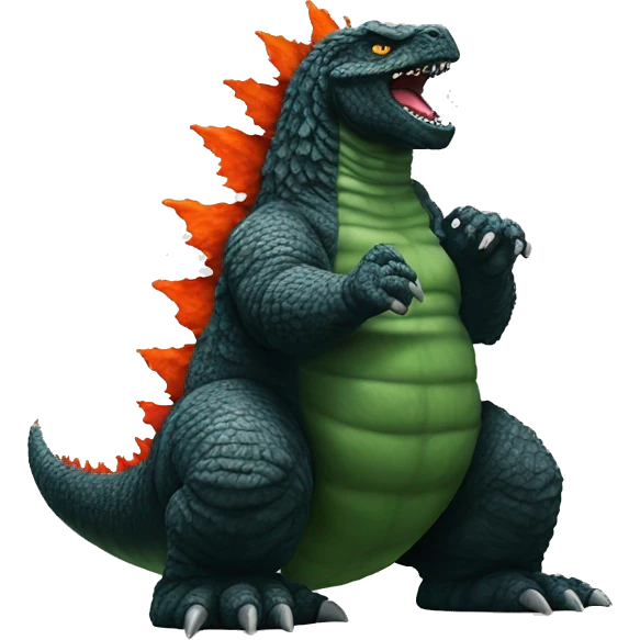 Godzilla enrobing emoji