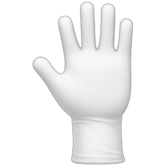 white gloved hand making an ok gesture emoji