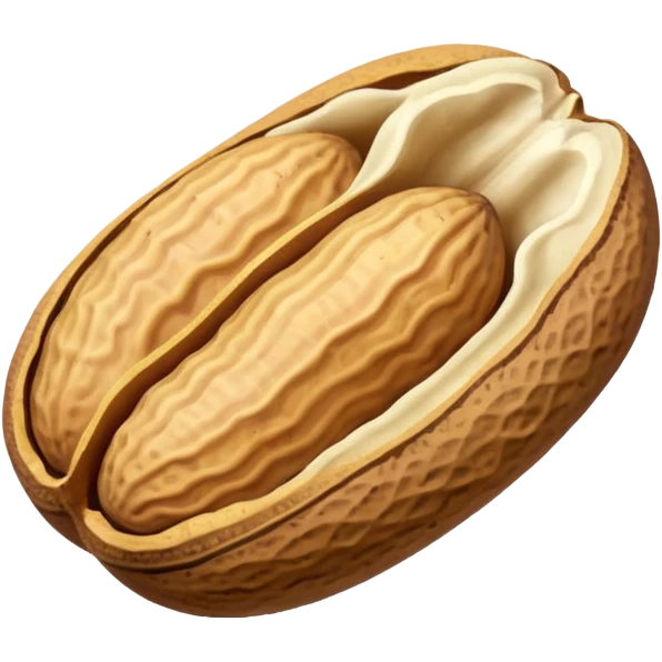Single Peanut (eight shape) in its Shell emoji