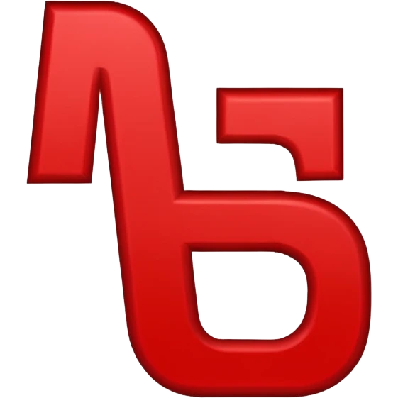 SBD white letter with red outline emoji