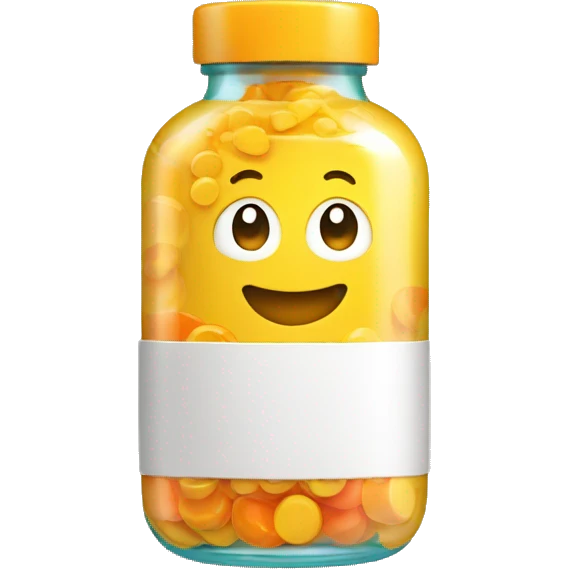 an opaque bottle of vitamins emoji