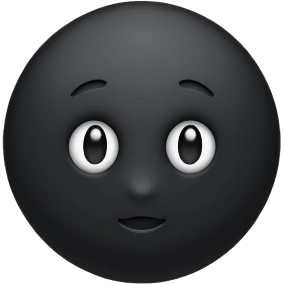 black dot emoji