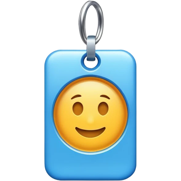 blue tag 3d emoji