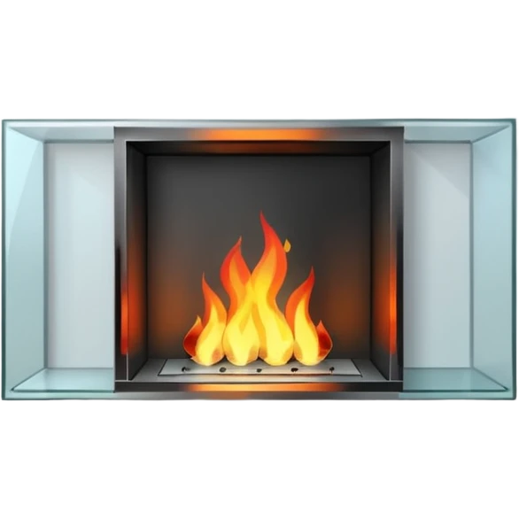 Modern Glass Fireplace emoji