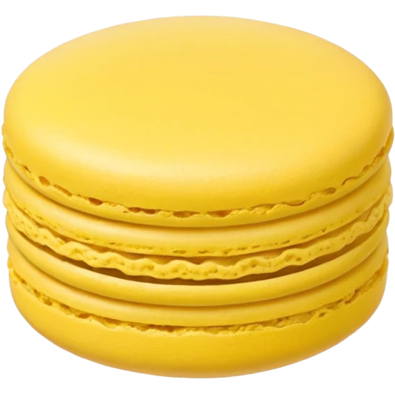 yellow macaron emoji