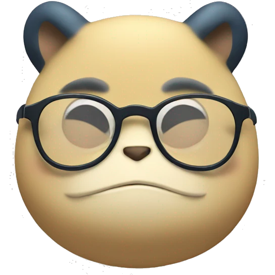 Snorlax with Glasses emoji