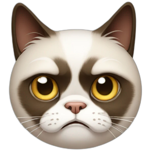 Grumpy cat emoji
