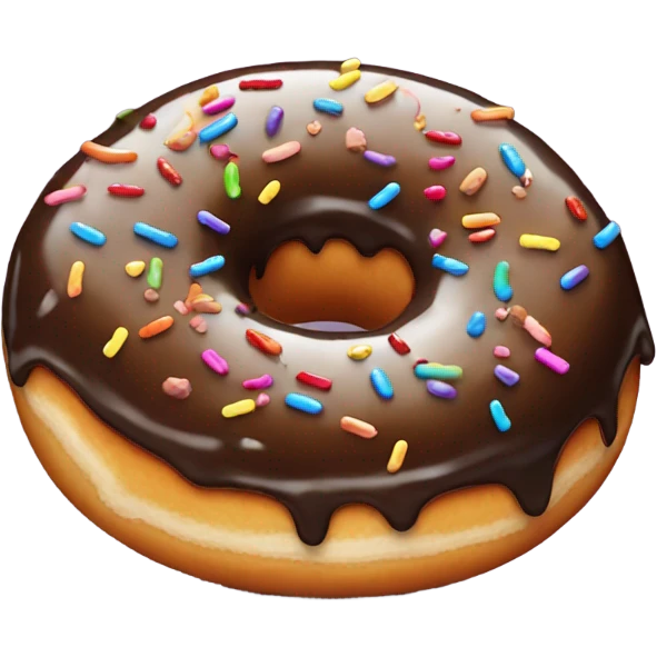 brown donat emoji