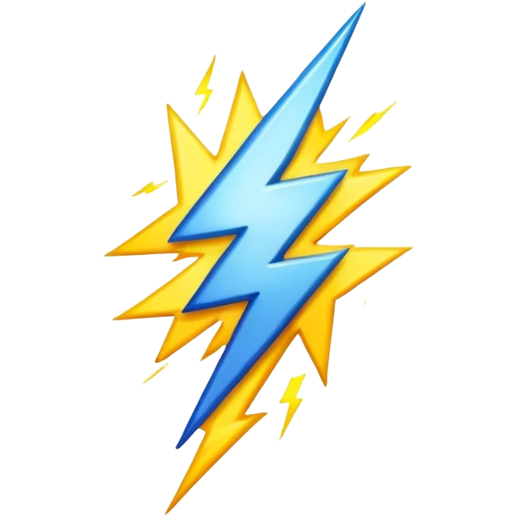 Lightning emoji