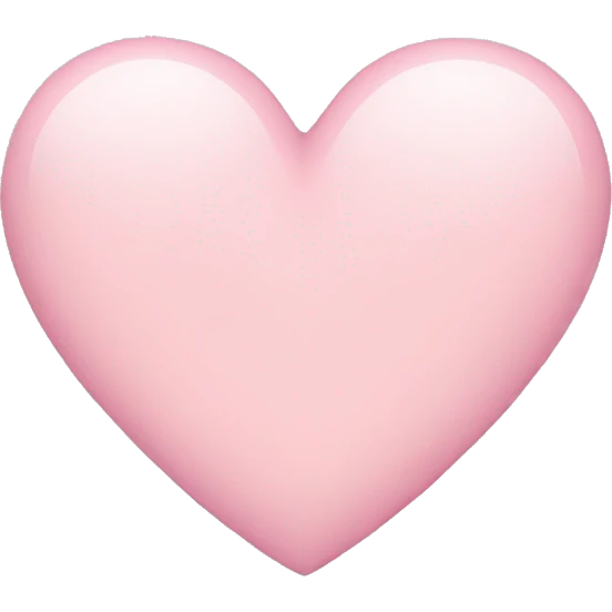 Light pink heart  emoji