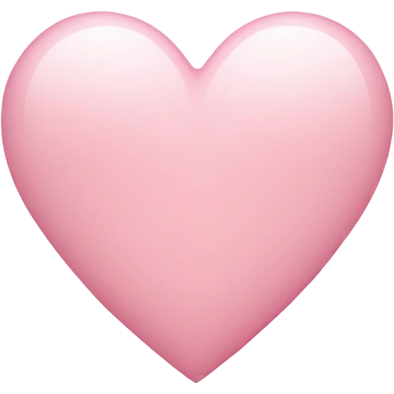 light pink heart emoji