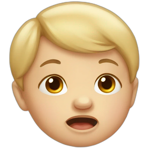 Crying baby  emoji