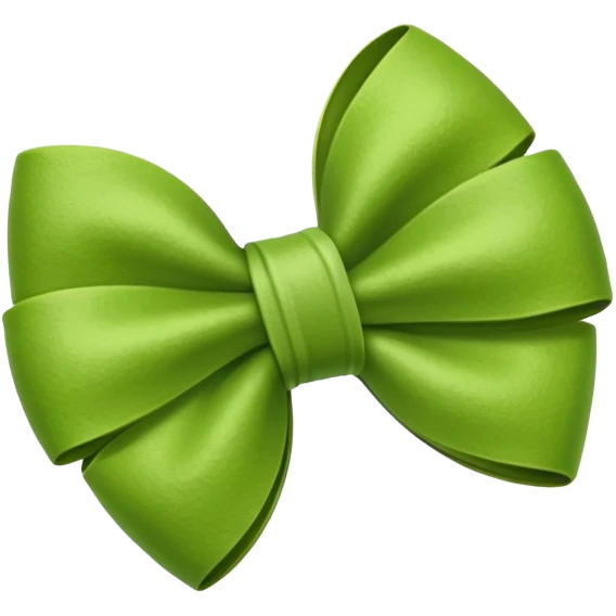 Green matcha bow  emoji