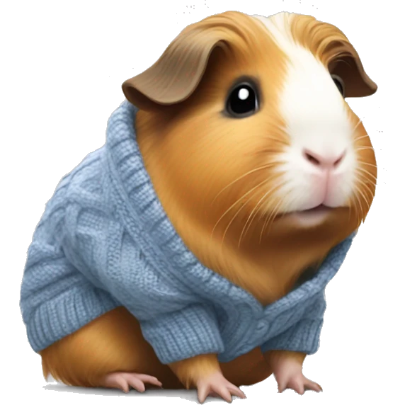 Guinea pig wearing a sweater emoji