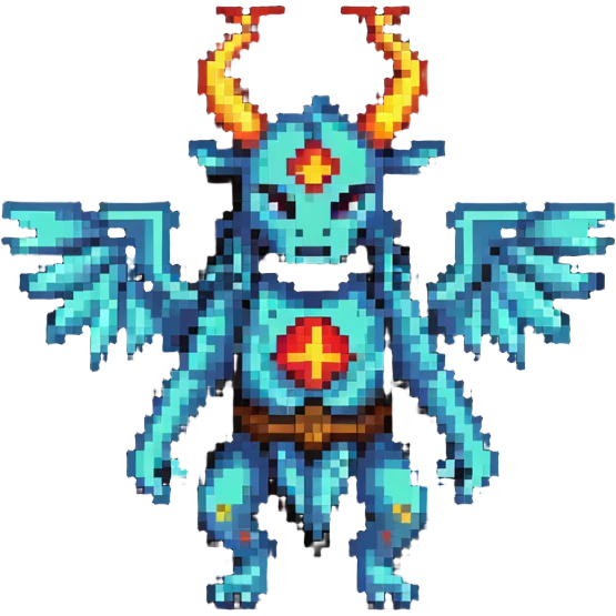 Legendary member badge with mythical creature and special power symbols emoji
