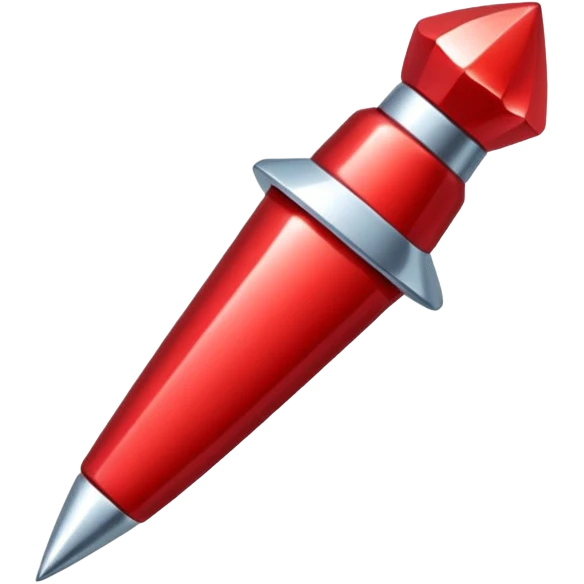 glitter red pin emoji