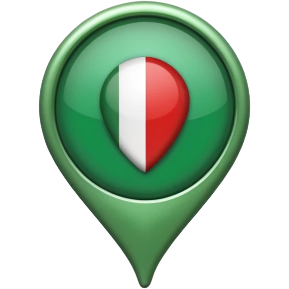 location pin Italy green emoji